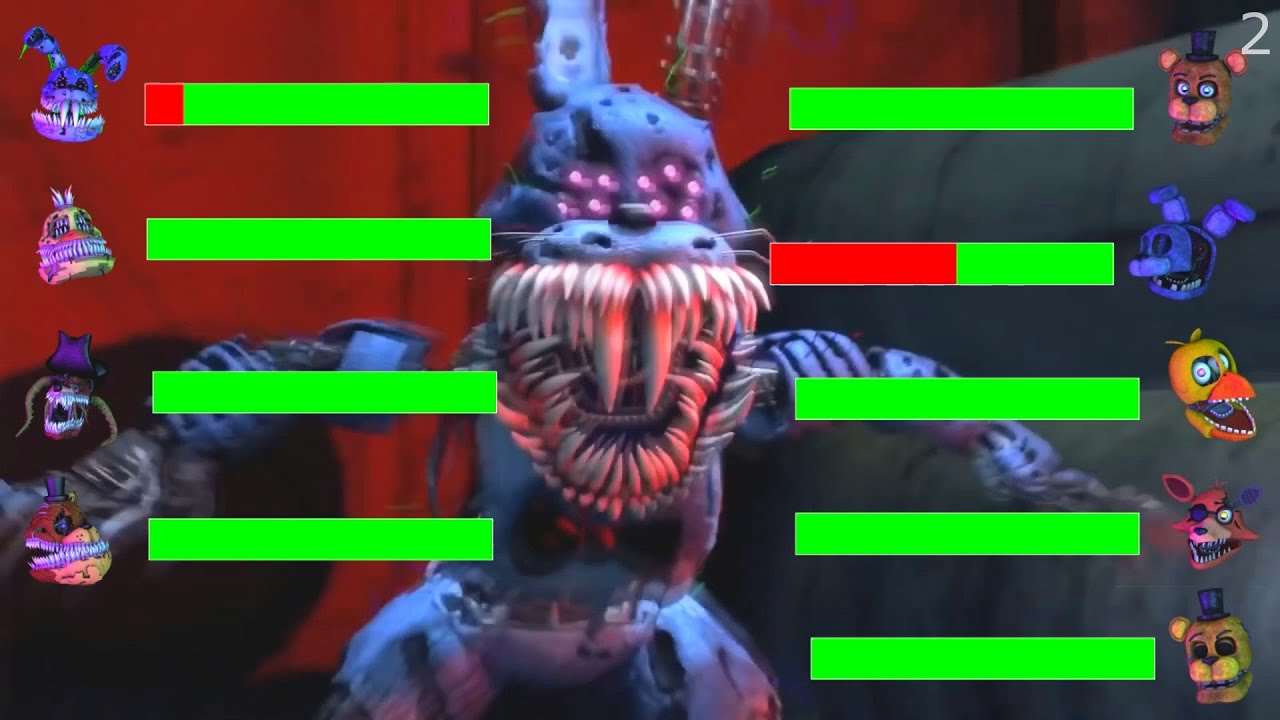 [SFM FNaF] Top 5 BEST FNaF vs FIGHT Animations WITH Healthbars