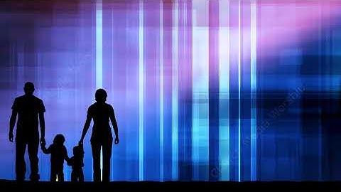 Family Looking to God Geometric Christian Worship Loop Video