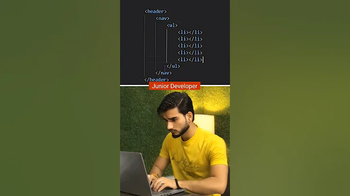 Junior Developer 🤡 VS Senior Developer 🤓#web  #webdeveloper #webdevelopment #coding #programming thumbnail