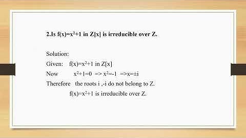 ALGEBRA AND NUMBER THEORY - FINITE FIELDS AND POLYNOMIALS