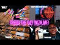 VLOG: come with me to get my nails done, krispy kreme grand opening, & trying boba !