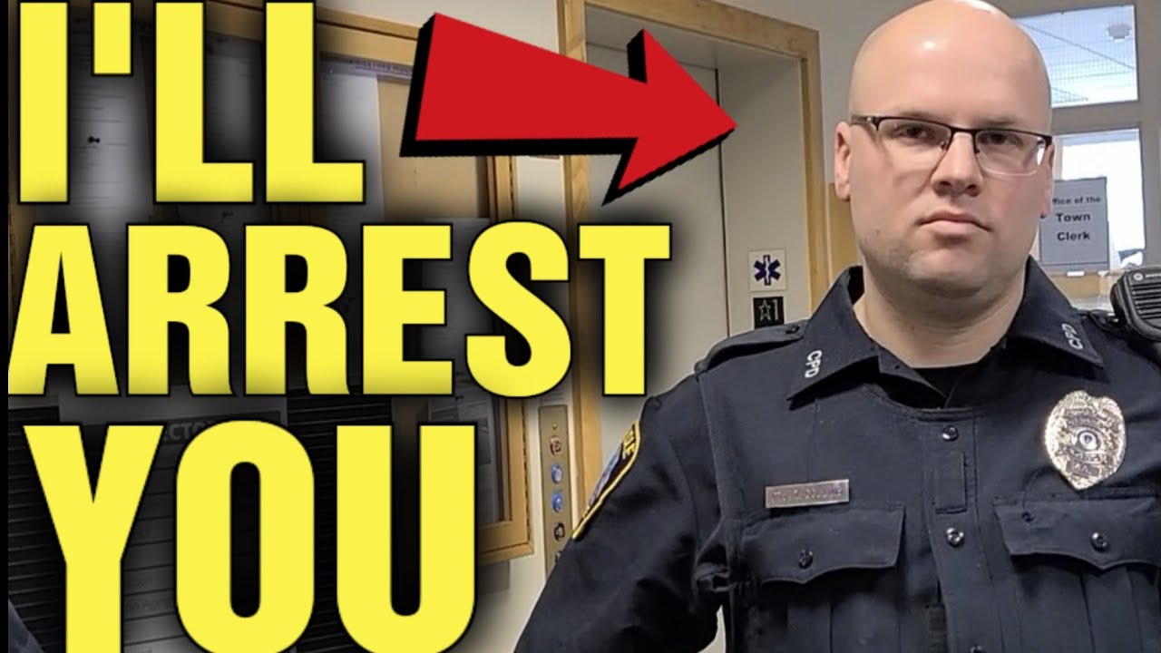 DUMB COP SAYS HE CAN ARREST US FOR OUR ATTITUDE! - YouTube