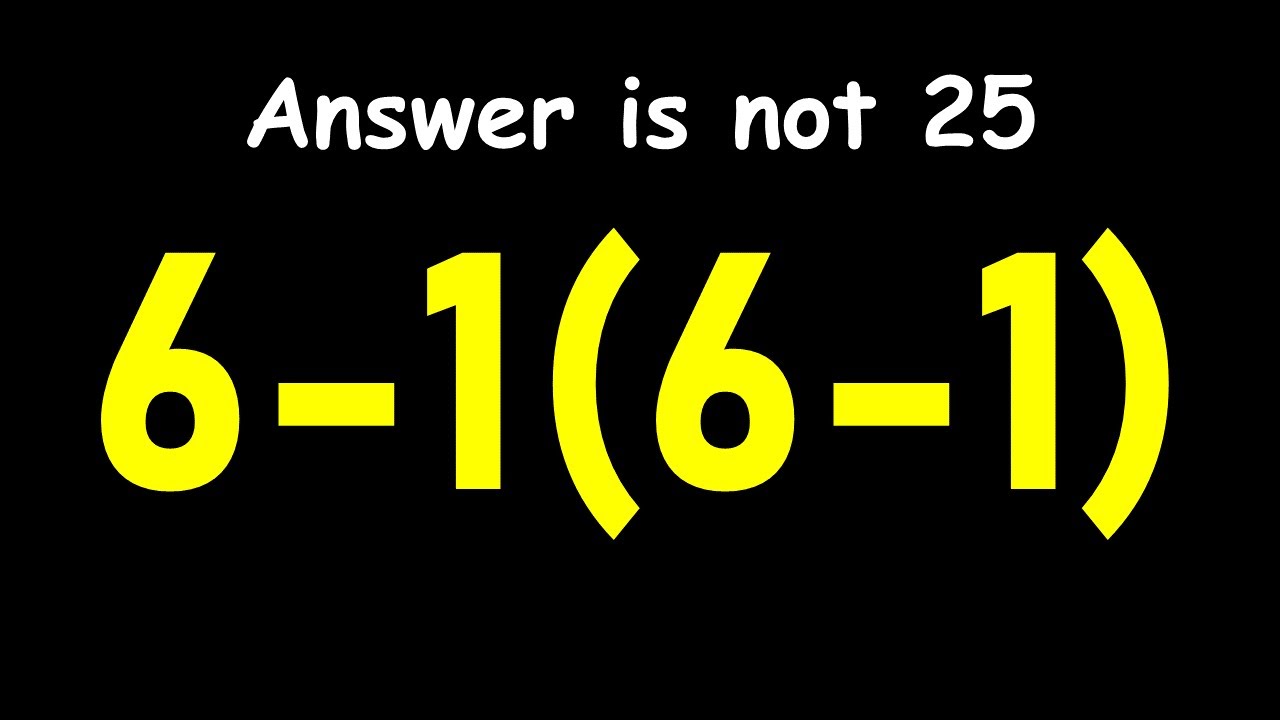 This Math Problem Tricks Everyone! - YouTube
