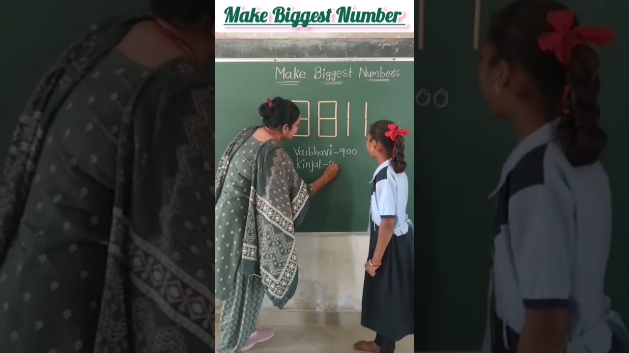 Make biggest number/Brain Test/innovative ideas #education #short #youtubeshorts #iqtest