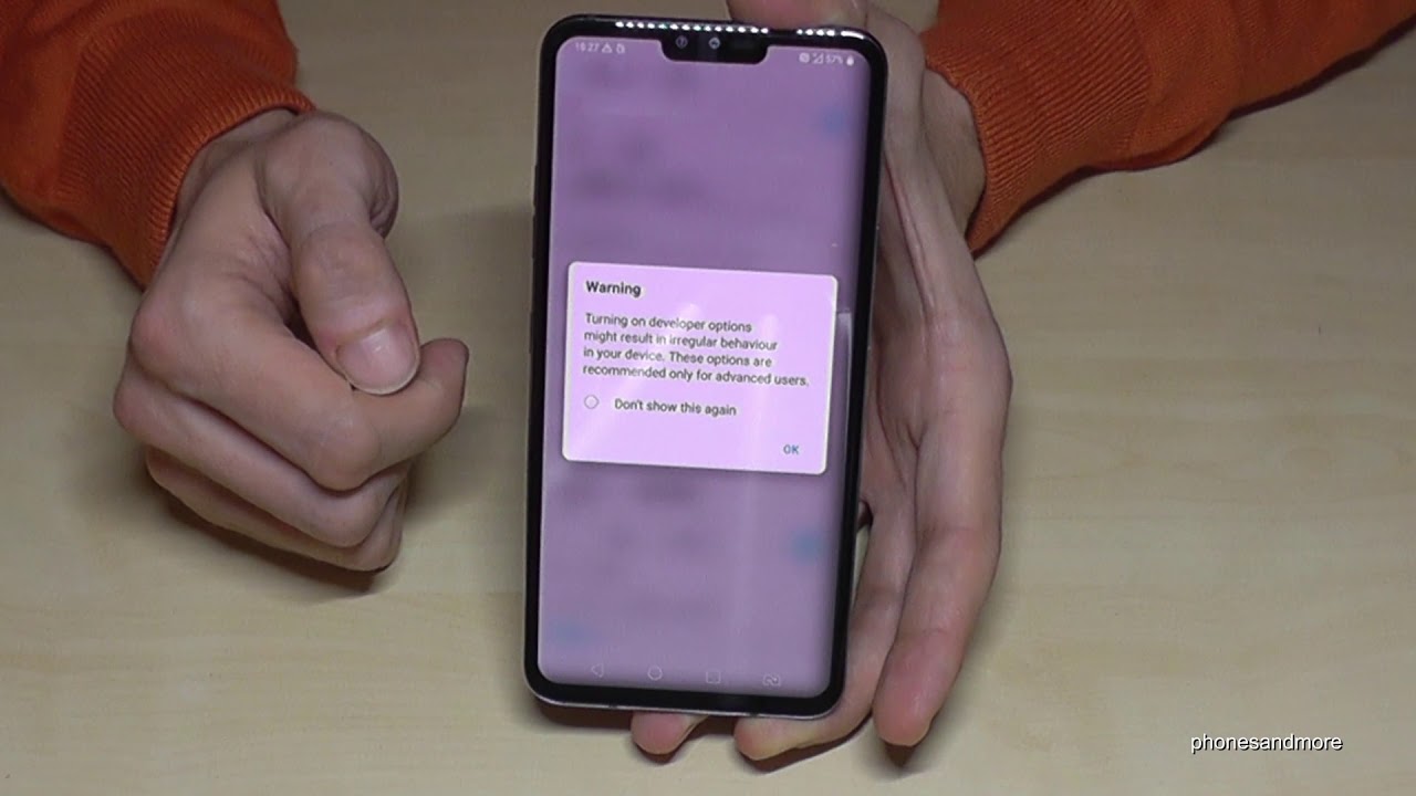 LG V40 ThinQ: How to enable the Developer Options? for USB Debugging