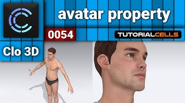 0054. avatar property in clo3D