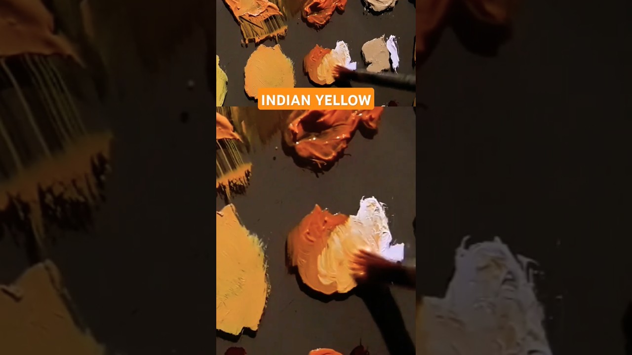 Indian Yellow Oil Paint.