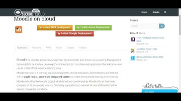 Secured Moodle on Ubuntu 14.04 LTS - Deploy on Azure , AWS and Google Cloud Platform.