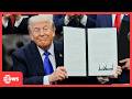 Trump Signs Executive Order Surrounded by Republicans | Oval Office Event at White House | AC15