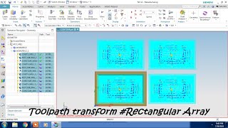 #NX CAM #CONTOUR MILL #TOOLPATH TRANSFORM