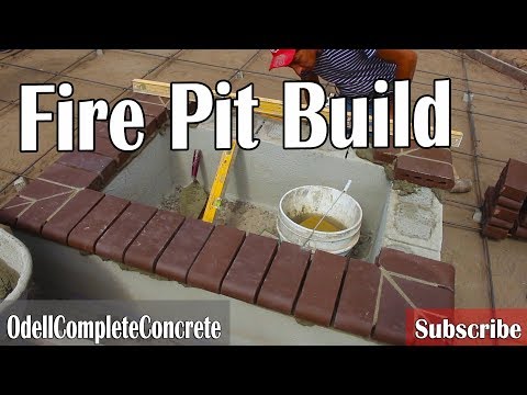 How to Build a Fire Pit With Concrete Patio DIY