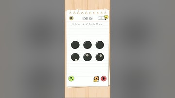 Brain test All-Star level 100 Light up all the buttons walkthrough