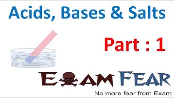 Chemistry Acid Base Salts Part 1 (Introduction) Class 7 VII
