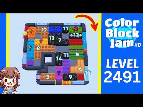 Color Block Jam Level 2491 walkthrough video preview
