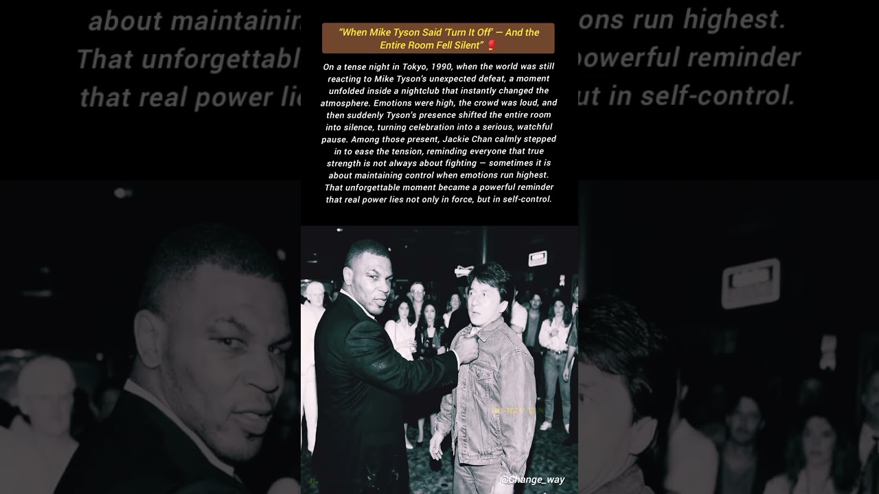 “When Mike Tyson Said ‘Turn It Off’ — And the Entire Room Fell Silent” 🥊