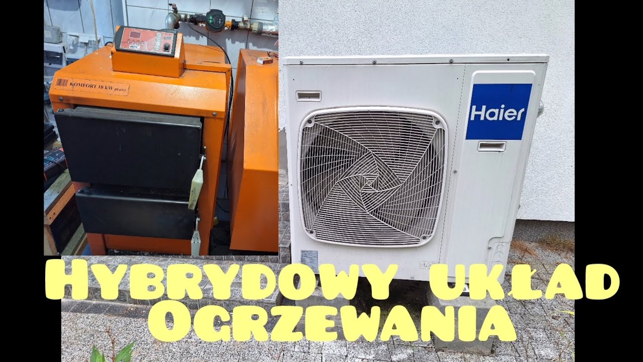 Podłączenia hydrauliczne jak wykonać Pompa ciepła Haier i awaryjne źródło ogrzewania. 