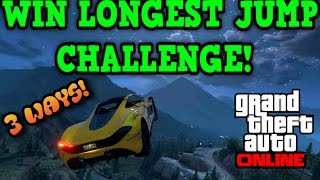 Gta 5 Online: WIN THE LONGEST JUMP CHALLENGE! - (Freemode Events!)