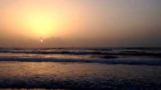 Sunrise on south padre island, texas