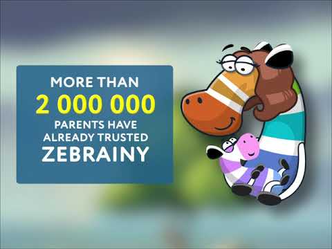 Zebrainy: game pembelajaran untuk anak-anak 2-7