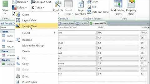MS access: creating reports | Introduction to Computing | CS101_Topic228