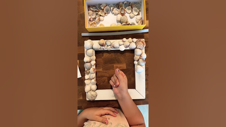 Deniz kabuklarından çerçeve yapıyoruz 🐚🐚🏖️