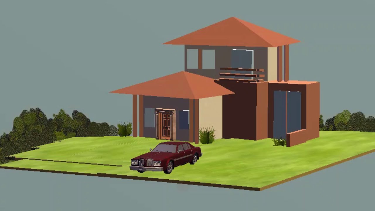 How to Ceate a Single Detached House 3d using Paint 3D in Windows 10