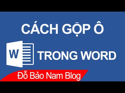 #1 Cách gộp ô trong Word, cách gộp nhiều ô thành 1 ô trong Word Mới Nhất