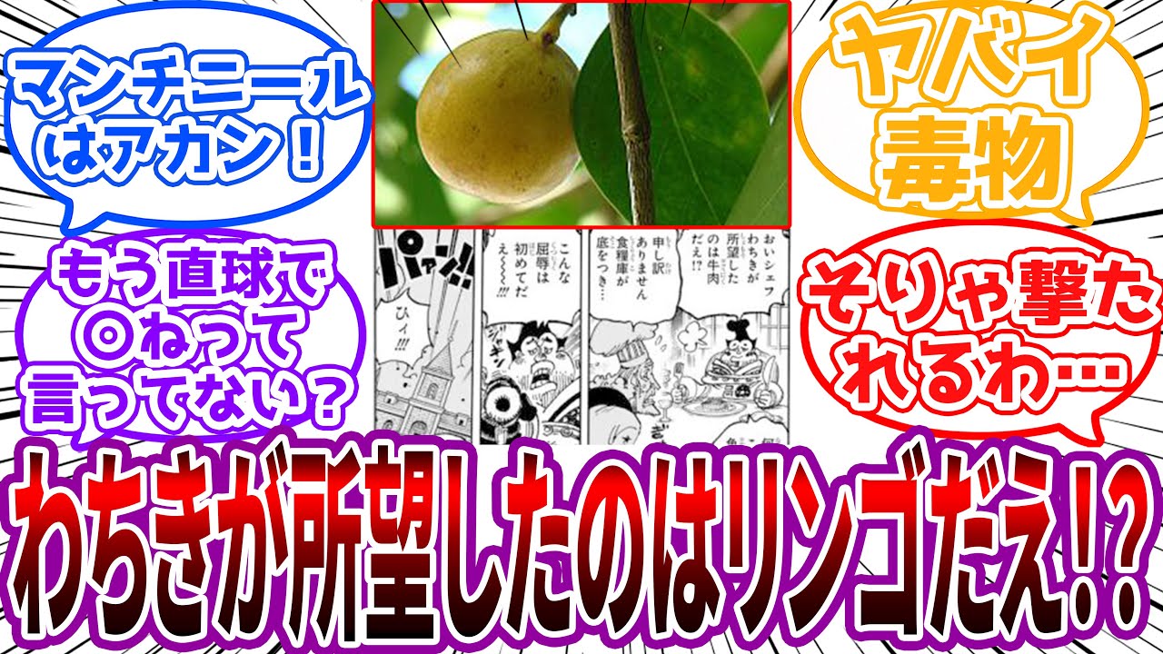 「何だこの…よくこんなもの取ってきたな！？」天竜人に”ヤバイ果物や植物”ばかり持ってくるシェフに対する読者の反応集【ワンピース】