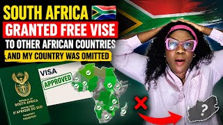 South Africa Grant Free Vise and Omitted. Y Country 