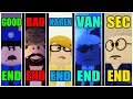 Field Trip Z - All 5 Endings + VAN ENDING! [ROBLOX]