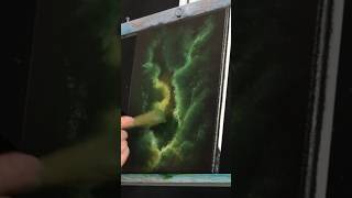 Yellow Green Nebula Space Painting #art #space #nebula #galaxyart #galaxy #spaceart #spacepainting