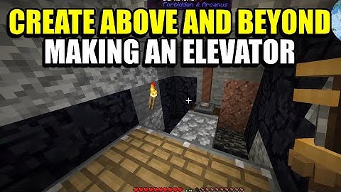 Ep7 Making an Elevator - Minecraft Create Above and Beyond Modpack