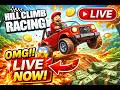 Noob to Pro Hill Climb Racing LIVE 🔥 Let’s Go!