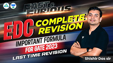 Complete Formula Revision EDC GATE 2023 Last time #edc #semiconductor
