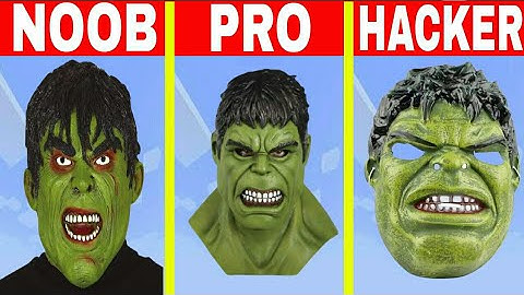 Pixel Art [NOOB VS PRO VS HACKER] Hulk in Minecraft | Pixel Art | Pixel Art RobMax