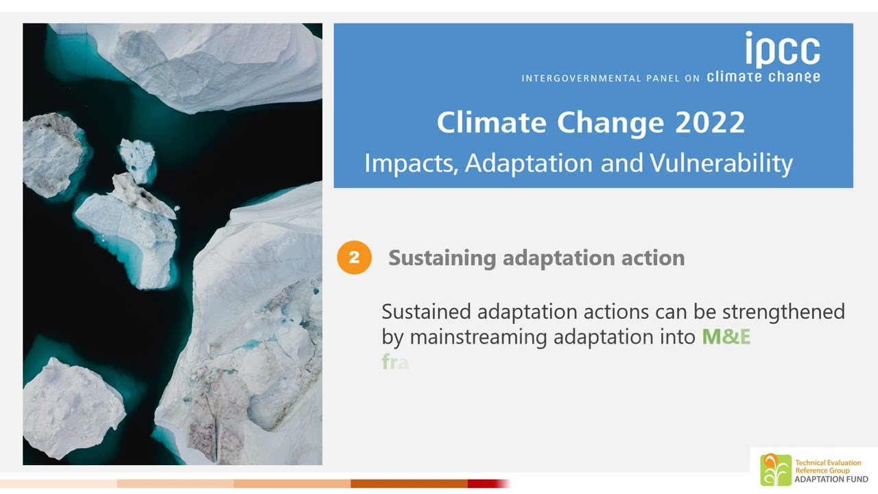 IPCC AR6 WG2 report and Monitoring and Evaluation