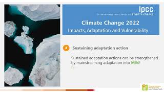 IPCC AR6 WG2 report and Monitoring and Evaluation