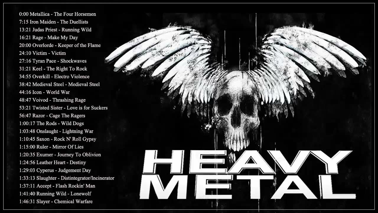 Iron Maiden, ,Metallica, Helloween, BlackSabbath - Heavy Metal Hard Rock  Music 2021 