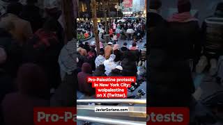 Muslims pray in Manhattan, New York City.