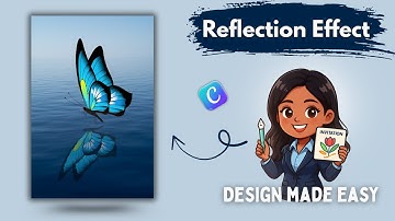Water Reflection Effect in Canva ( free )| Easy Photo & Text Tutorial 2025 #canva