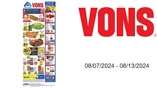 Vons Weekly Ad (US) - 08/07/2024 - 08/13/2024