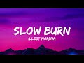 Slow Burn Lyrics Video -  Illest Morena