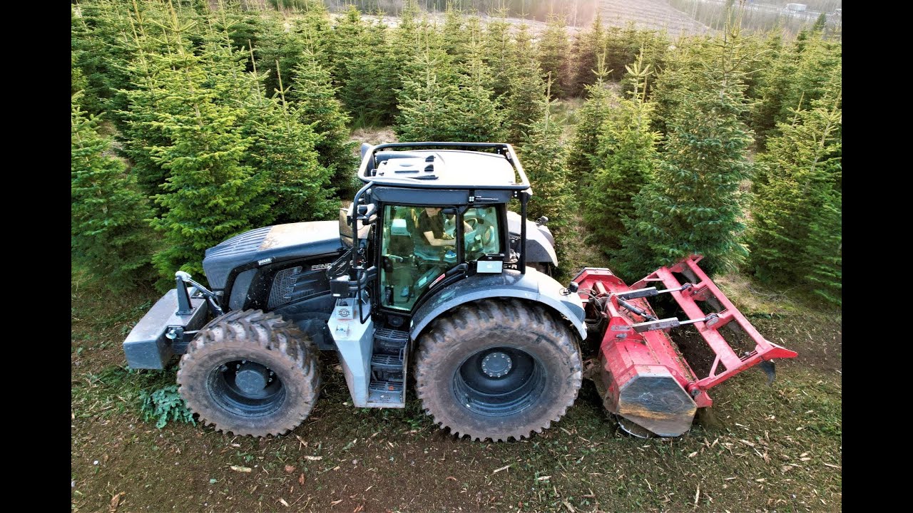 🌲|4K| *Black* Fendt 936 Vario Forst & AHWI M700 Forestry mulching • HeavyEquipment • Schmelzer • #1🌲