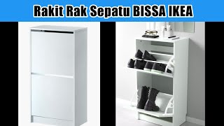 Cara Merakit Rak Sepatu IKEA BISSA Shoe Cabinet With 2 Compartments screenshot 1