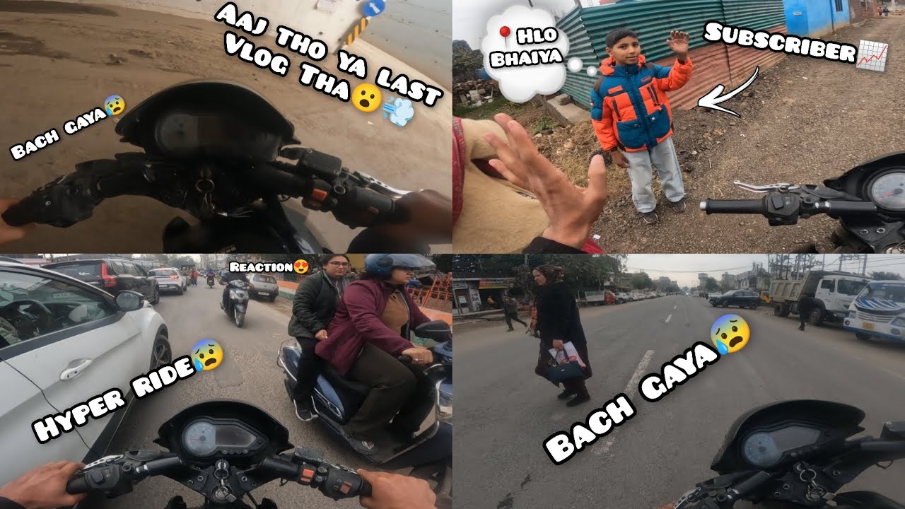 Almost crash of wolf😰 !!! City hyper ride📈!! Ab Main Kya hi bolun inko 😰!! Public reaction 😍!!