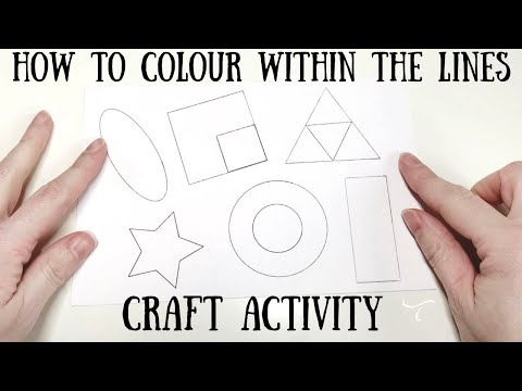 How to colour within the lines - craft activity