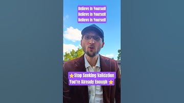 ⭐Stop Seeking Validation You