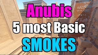 5 Most Basic Smokes [CS2/Anubis]