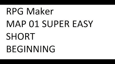 RPG XP EASY Map 01 Tutotial
