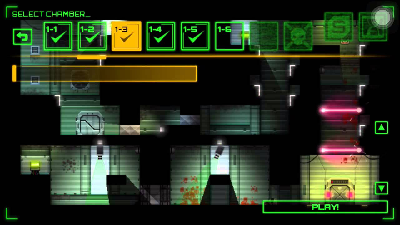 Stealth Inc walkthrough levels 1-1 to 1-3